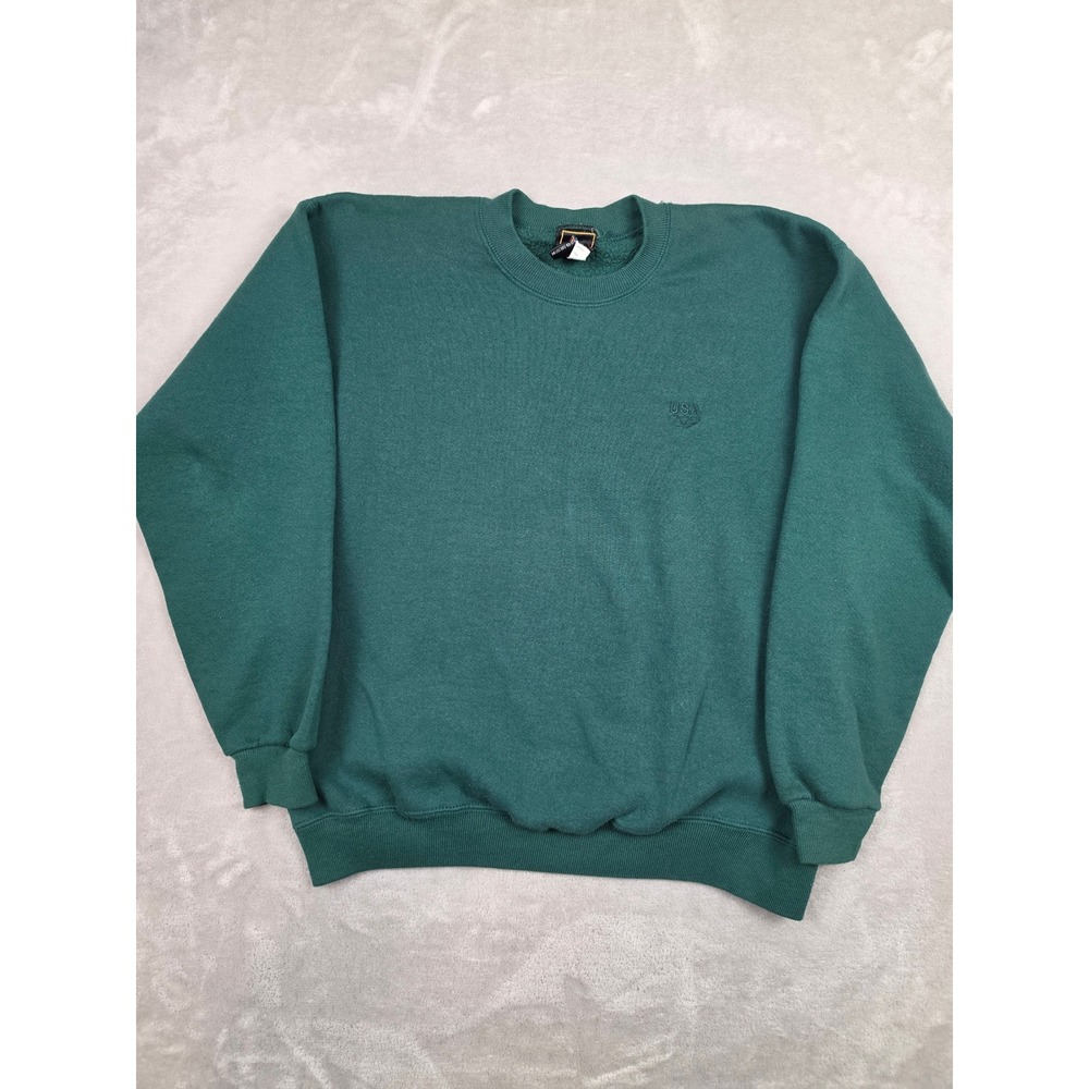 Vintage JCPenney USA Olympics Sweatshirt Women Medium Green Crewneck USA